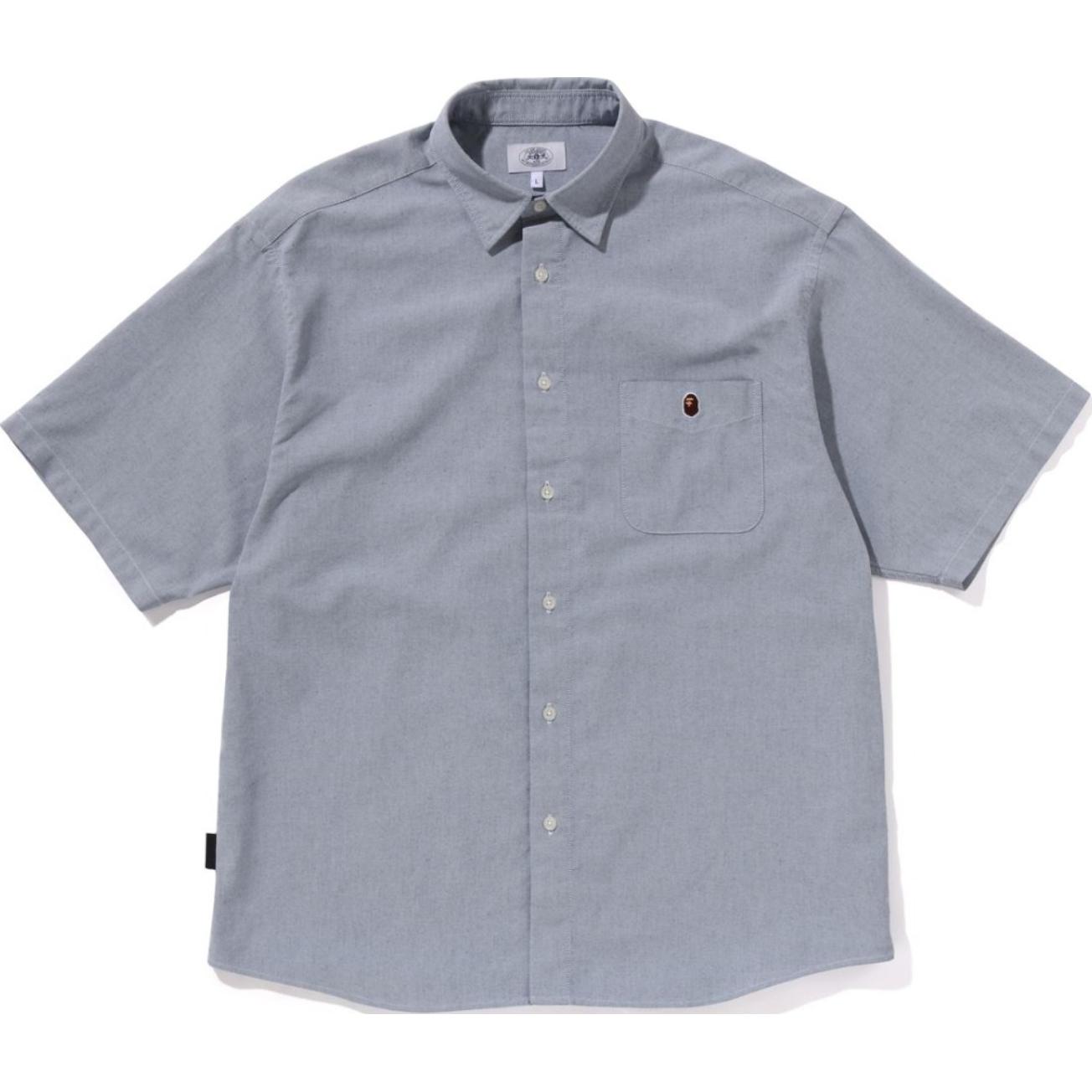 Bape A BATHING APE Solid Logo Oversized Short Sleeve Shirt Mens 1K30-132-003 圖 4