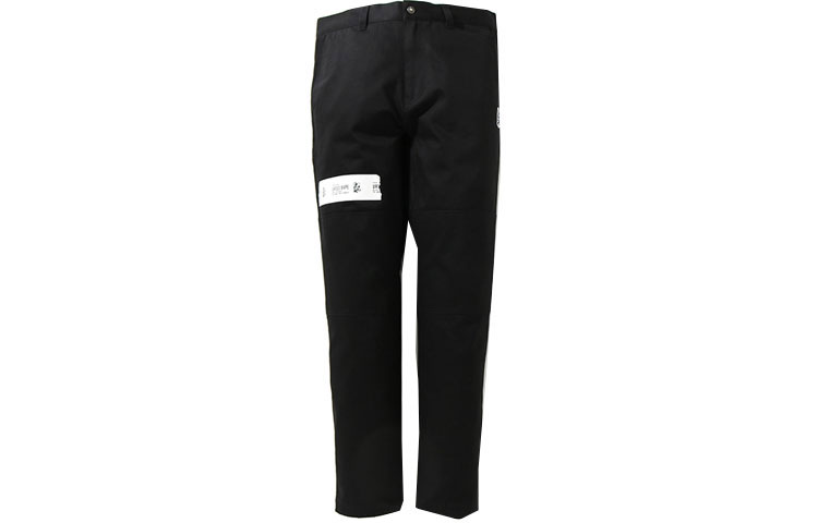 Bape A BATHING APE Solid Logo Patch Straight Casual Pants Men 0ZXPTM15202XG