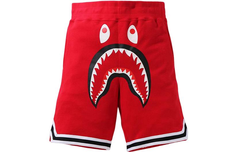 Bape A BATHING APE Solid Shark Stripe Print Relaxed Shorts 0ZXSPM153015G 圖 2
