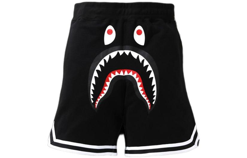 Bape A BATHING APE Solid Shark Stripe Print Relaxed Shorts 0ZXSPM153015G 圖 3