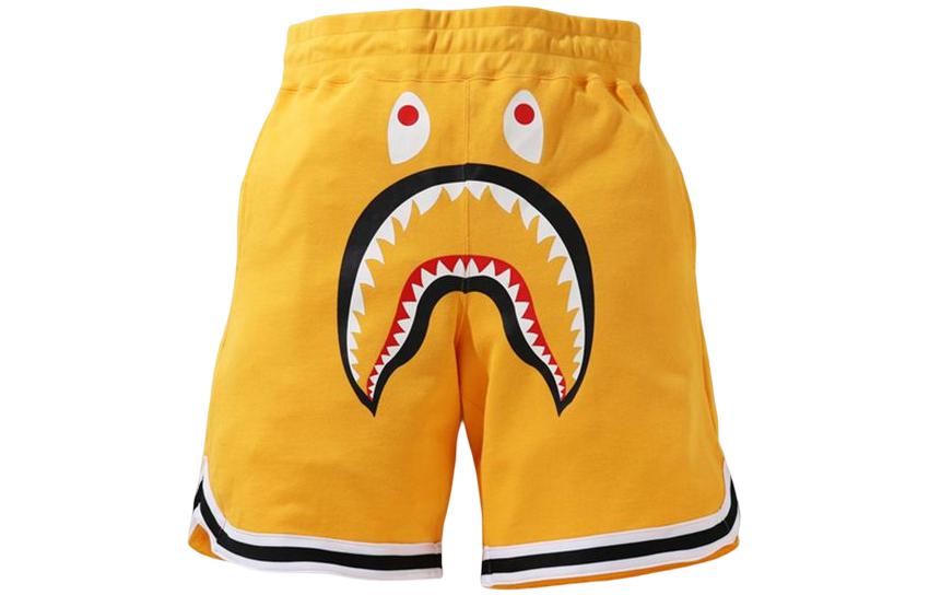 Bape A BATHING APE Solid Shark Stripe Print Relaxed Shorts 0ZXSPM153015G 圖 4