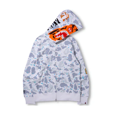 Bape A BATHING APE Space Camo Full Zip Hoodie Unisex Couple Hoodie. 0ZXSWM115007HBKX