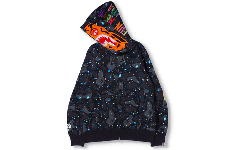 Bape A BATHING APE Space Camo Full Zip Hoodie Unisex Couple Hoodie. 0ZXSWM115007HBKX 圖 3