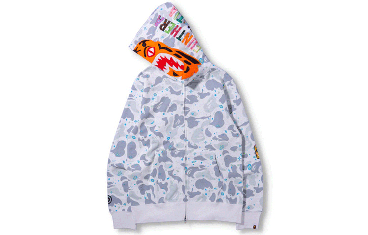 Bape A BATHING APE Space Camo Full Zip Hoodie Unisex Couple Hoodie. 0ZXSWM115007HBKX 圖 5