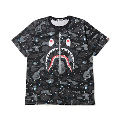 Bape A BATHING APE SS20 Space Camo Shark Tee Unisex - Shark T-Shirt 1G30-109-006