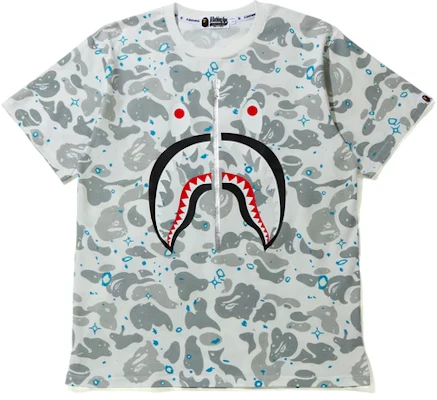 Bape A BATHING APE SS20 太空迷彩鯊魚T恤 男女款 - 鯊魚T-Shirt 1G30-109-006 Shop Bape A BATHING APE SS20 太空迷彩鯊魚T恤 男女款 - 鯊魚T-Shirt 1G30-109-006