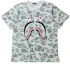 Shop Bape A BATHING APE SS20 太空迷彩鯊魚T恤 男女款 - 鯊魚T-Shirt 1G30-109-006