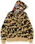 Shop Bape A BATHING APE SS22 迷彩鯊魚連帽外套 迷彩鯊魚頭拉鍊帽衫 1I20-115-004