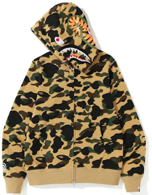 Bape A BATHING APE SS22 迷彩鯊魚連帽外套 迷彩鯊魚頭拉鍊帽衫 1I20-115-004 Purchase Bape A BATHING APE SS22 迷彩鯊魚連帽外套 迷彩鯊魚頭拉鍊帽衫 1I20-115-004