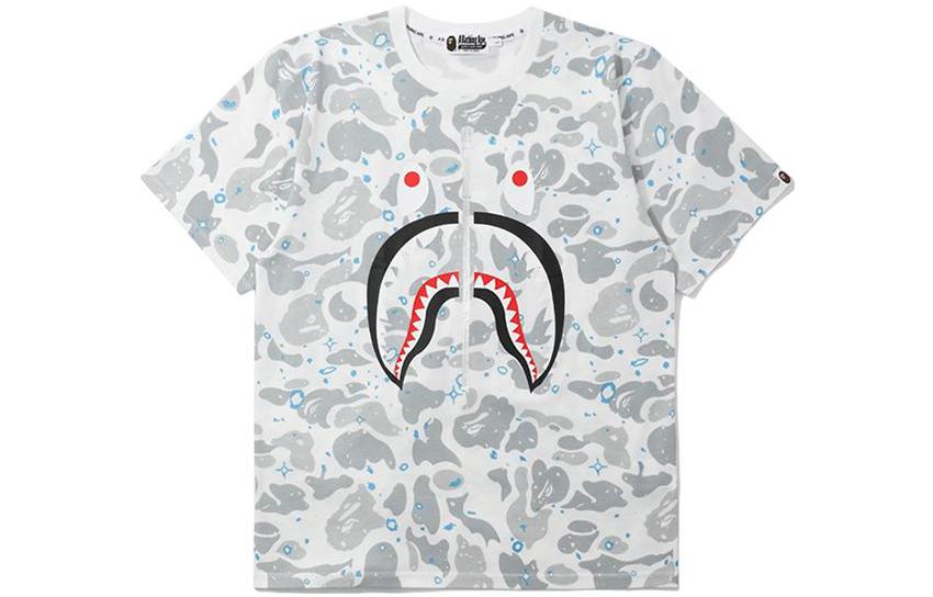 Bape A BATHING APE SS22 Multicolor Shark Camo Print Short Sleeve T-Shirt 0ZXTEM109006E 圖 5