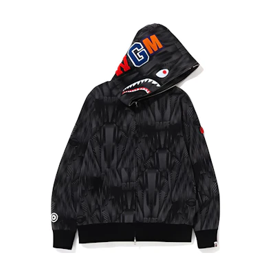 Bape A BATHING APE SS22 Speed Racer Shark Full Zip Hoodie Geometric Print . 1J30-115-005