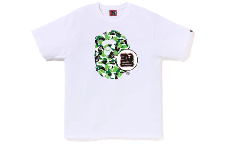 Bape A BATHING APE SS23 30th Anniversary Chengdu Camo Ape Print Tee White Unisex Box Set 1J22-110-057