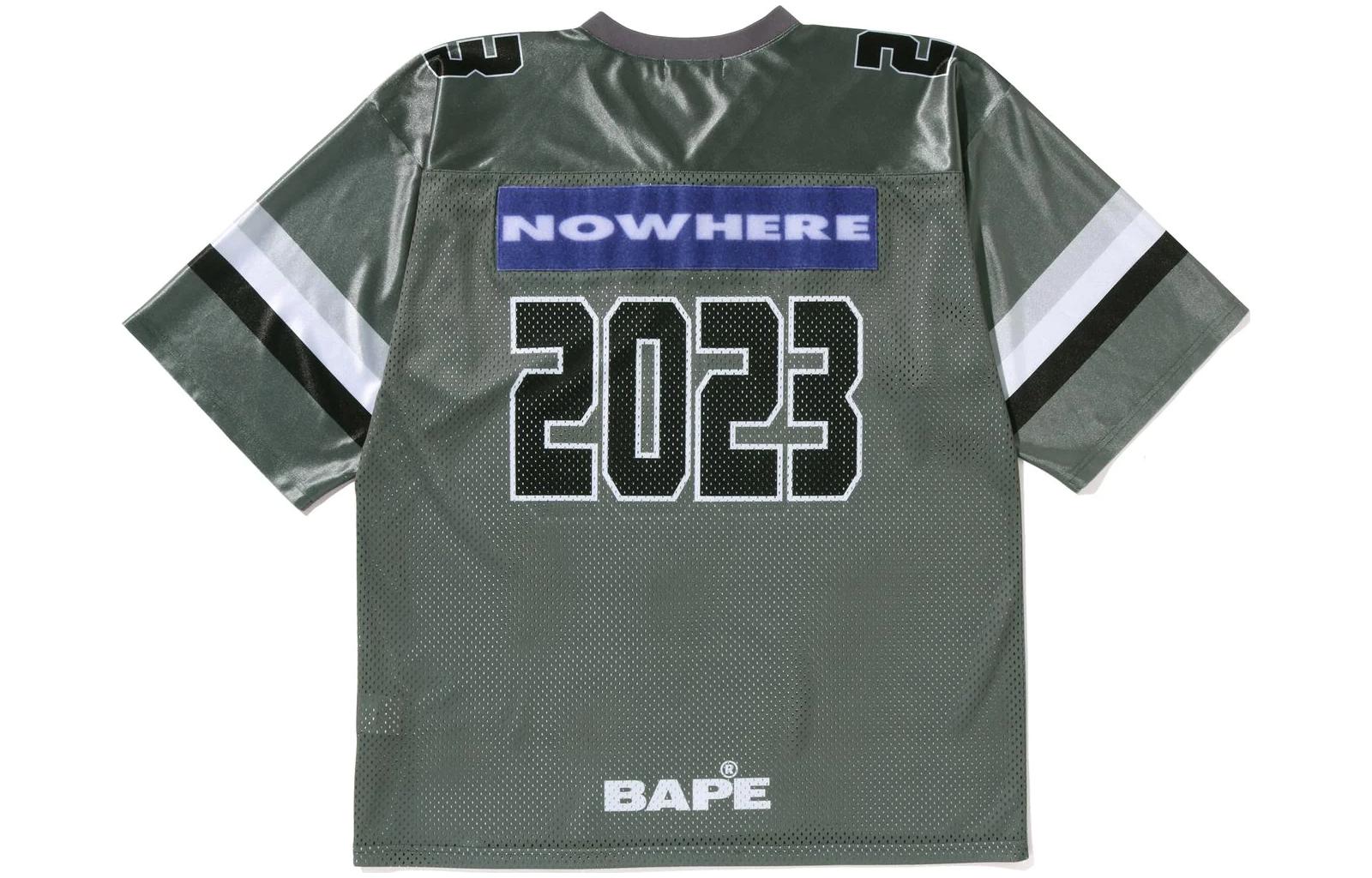 Bape A BATHING APE SS23  Football Jersey Numeric Stripe Print Short Sleeve. 1J30-109-013 圖 6