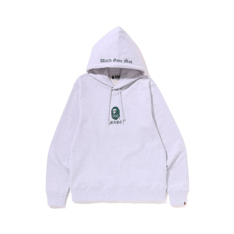 Bape A BATHING APE SS23 Ape Logo Embroidered Loose-Fit Hoodie . 0ZXSWM114011K