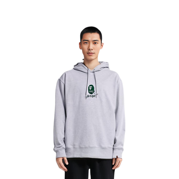 Bape A BATHING APE SS23 Ape Logo Embroidered Loose-Fit Hoodie . 0ZXSWM114011K 圖 4