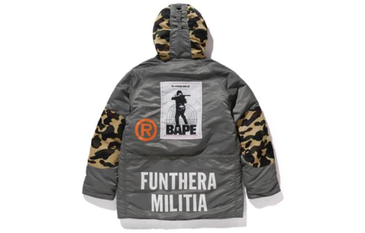 Bape A BATHING APE SS23 Camo Print Long Sleeve Hoodie Jacket Grey 1G23-141-907 圖 3