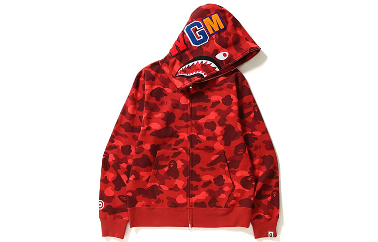 Bape A BATHING APE SS23 Color Camo Shark Full Zip Hoodie  Jacket. 1K20-115-007 圖 3