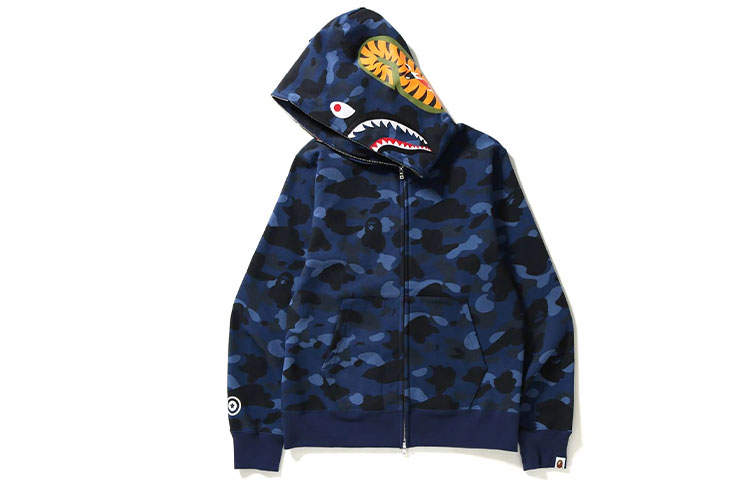 Bape A BATHING APE SS23 Color Camo Shark Full Zip Hoodie  Jacket. 1K20-115-007 圖 4