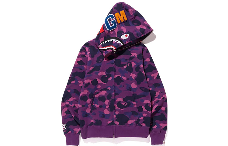 Bape A BATHING APE SS23 Color Camo Shark Full Zip Hoodie Multicolor for Men. 001ZPE301006X 圖 7