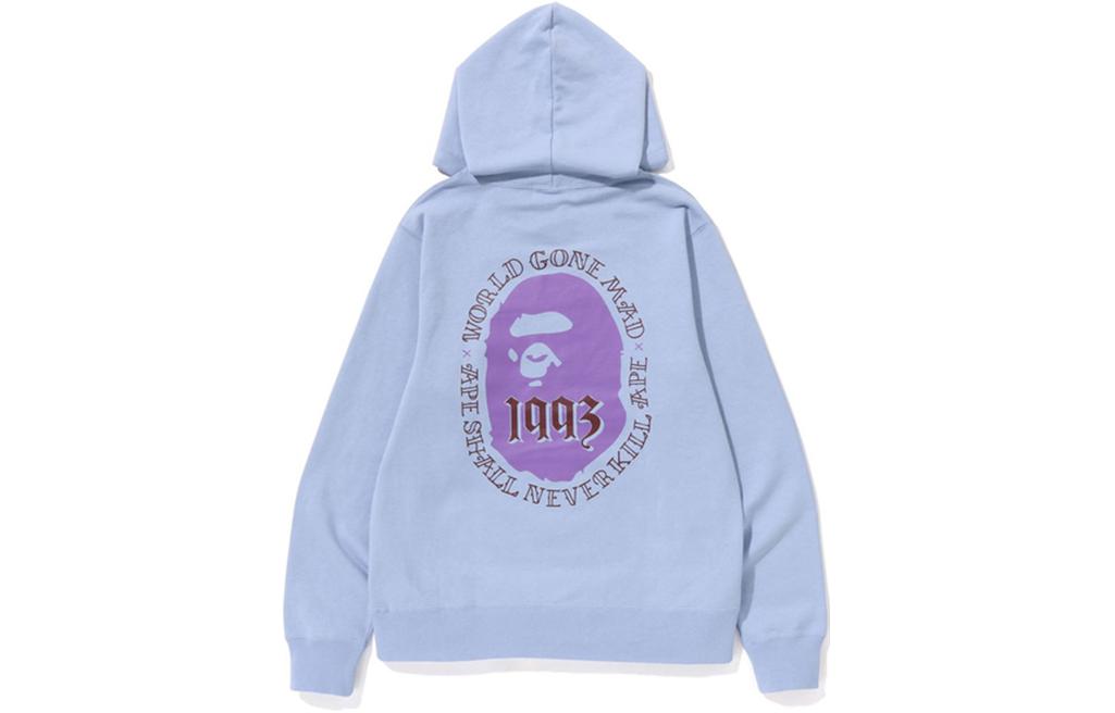 Purchase Bape A BATHING APE SS23 Hoodie Warna Blok Logo Kera Print. 0ZXSWM114012K