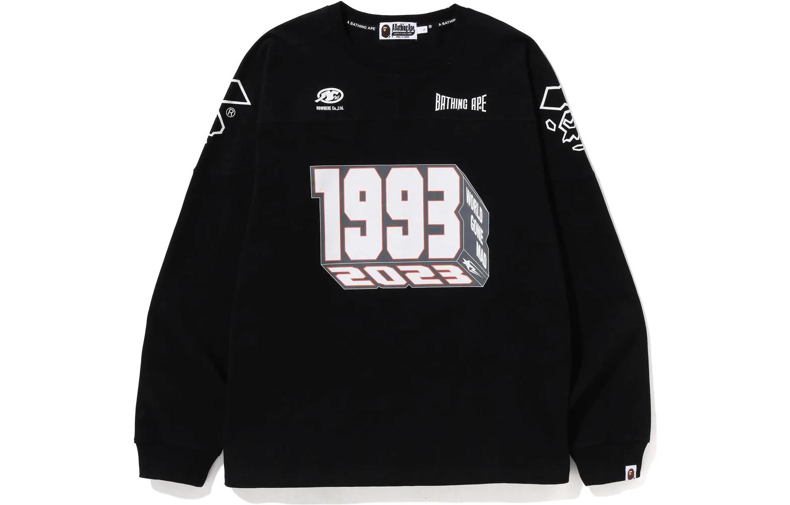 BAPE A Bathing Ape SS23 Legacy Football Relaxed Fit Long Sleeve Tee Men 1J30-111-006