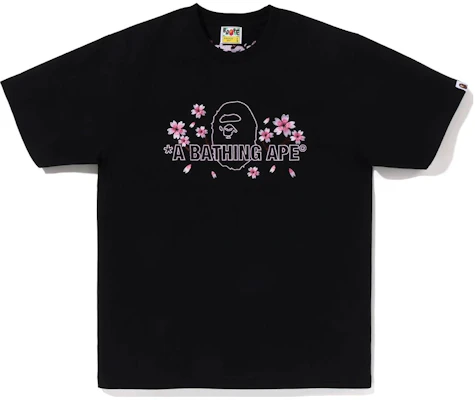 Bape A BATHING APE SS23 Camiseta Hombre Sakura Cherry Blossom Bordado. 1J20-110-012 Order Bape A BATHING APE SS23 Camiseta Hombre Sakura Cherry Blossom Bordado. 1J20-110-012