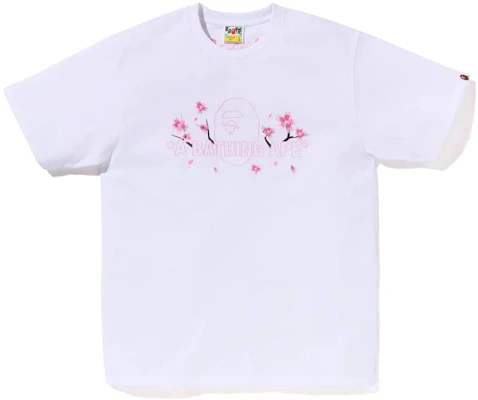 Bape A BATHING APE SS23 Camiseta Hombre Sakura Cherry Blossom Bordado. 1J20-110-012 Shop Bape A BATHING APE SS23 Camiseta Hombre Sakura Cherry Blossom Bordado. 1J20-110-012