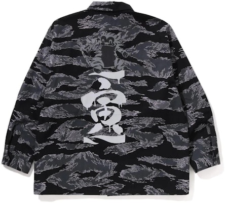 Bape A BATHING APE SS23 虎紋迷彩寬鬆軍事襯衫 1I70-131-003 Purchase Bape A BATHING APE SS23 虎紋迷彩寬鬆軍事襯衫 1I70-131-003