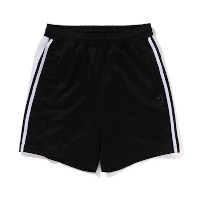 Bape A BATHING APE SS24 Ape Metal Logo Side Stripe Drawstring Casual Shorts. 0ZXSPM153312M