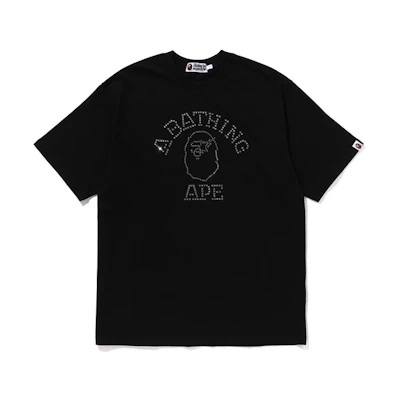 Bape A BATHING APE SS24 Short Sleeve T-Shirt with Diamond Pattern. 0ZXTEM109307M