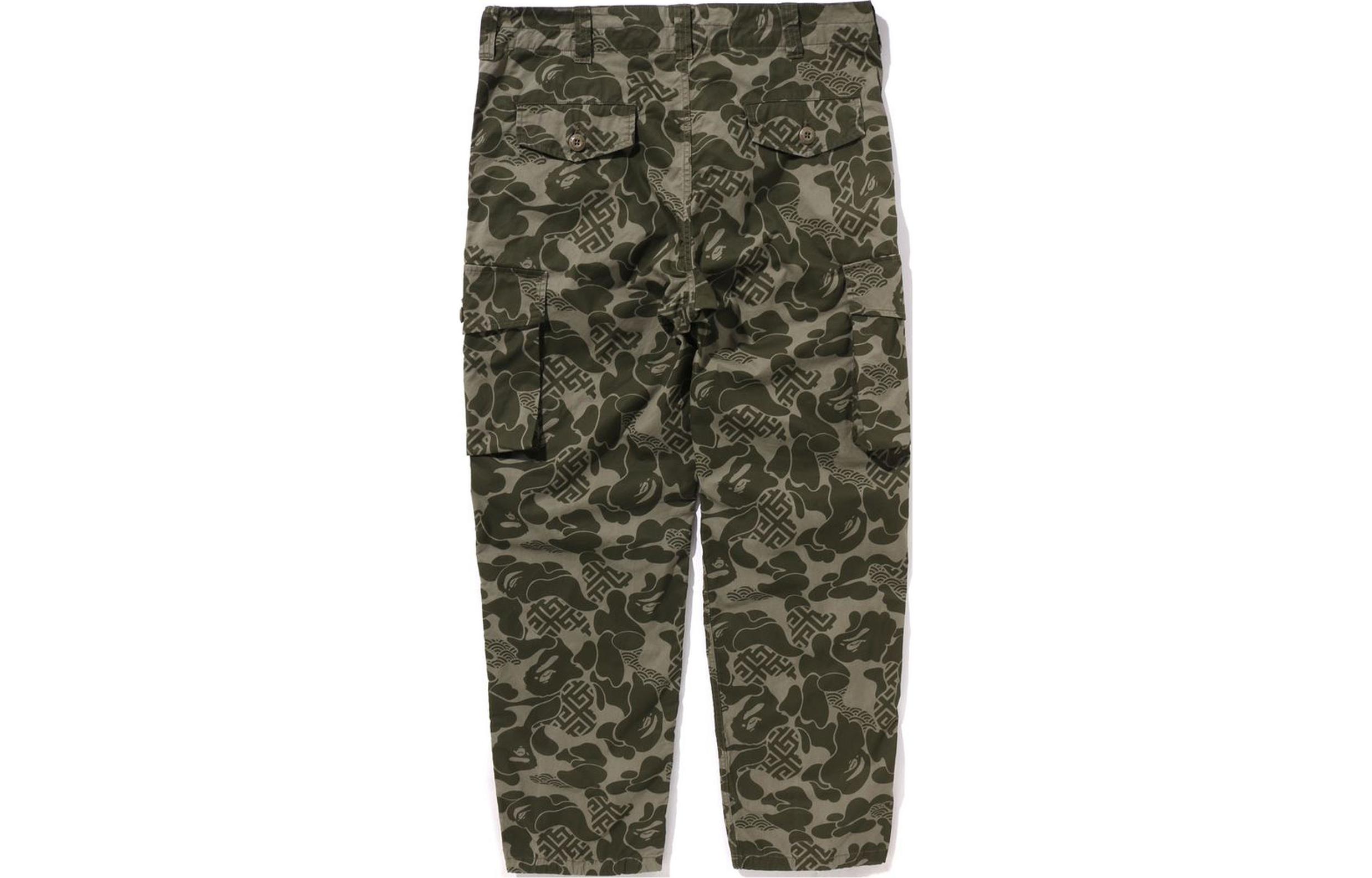 Lookbook Bape A BATHING APE SS24 亚洲迷彩限量款宽松直筒裤 男女款 0ZXPTMX52003M