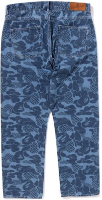 Bape A BATHING APE SS24 亞洲迷彩寬鬆直筒牛仔褲 男女款 深藍色 0ZXJNM15000XM Lookbook Bape A BATHING APE SS24 亞洲迷彩寬鬆直筒牛仔褲 男女款 深藍色 0ZXJNM15000XM