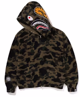 Bape A BATHING APE SS24 Camo Crochet Shark Hoodie Knit Green. 0ZXSWM115307M Bape A BATHING APE SS24 Camo Crochet Shark Hoodie Knit Green. 0ZXSWM115307M