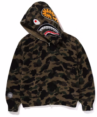 Bape A BATHING APE SS24 Sudadera con Capucha Shark Camo Crochet Verde. 0ZXSWM115307M Buy Bape A BATHING APE SS24 Sudadera con Capucha Shark Camo Crochet Verde. 0ZXSWM115307M