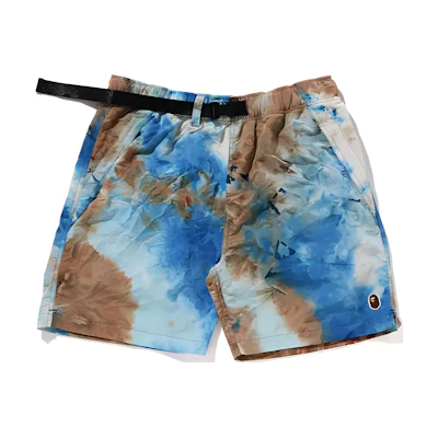 Bape A BATHING APE SS24 Chusen Tie-Dye Gorilla Relaxed Fit Shorts Men. 0ZXSPM153007M
