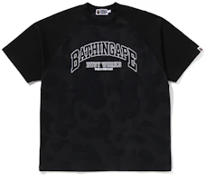 Bape A BATHING APE SS24 Letter Pattern Camo Raglan Crewneck T-Shirt Mens. 0ZXTEM109313M Bape A BATHING APE SS24 Letter Pattern Camo Raglan Crewneck T-Shirt Mens. 0ZXTEM109313M