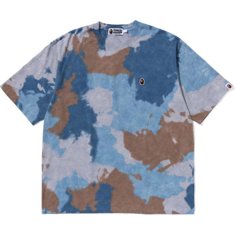 Bape A BATHING APE SS24 Loose Fit Ape Head Embroidered Tie-Dye Crewneck Tee Mens 0ZXTEM109016M