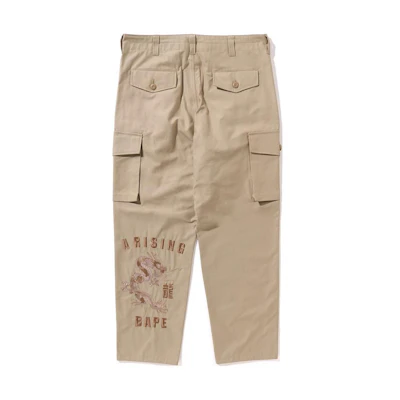 Bape A BATHING APE SS24 Lunar New Year Dragon Cargo Pants Unisex 1k20-152-004