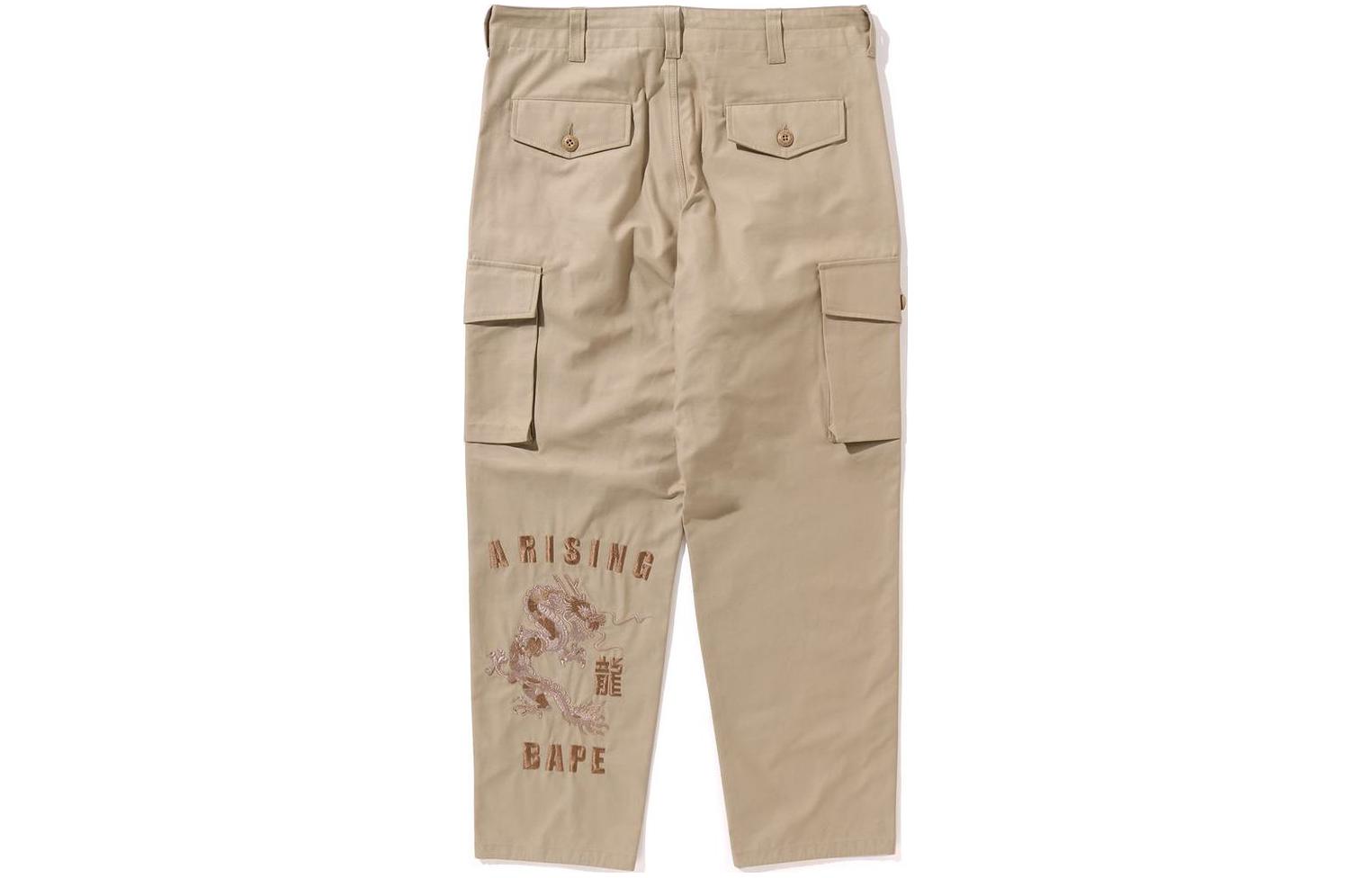 Shop Bape A BATHING APE 2024春夏農曆新年龍圖案工裝褲 男女適用 1k20-152-004