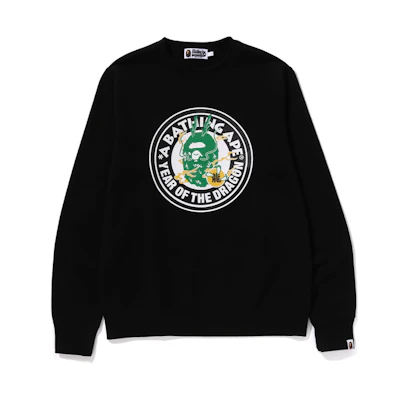 Bape A BATHING APE SS24 Lunar Year Graphic Crewneck Sweatshirt 0ZXSWMX13004M