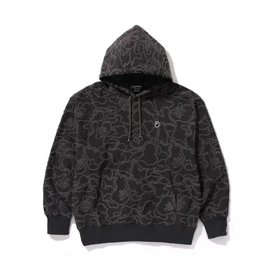 Bape A BATHING APE SS24 Neon Camo Knit Hoodie with Ape Embroidery for Men. 0ZXSWM114008M