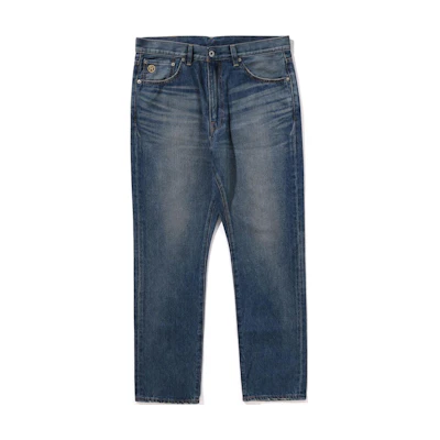 Bape A BATHING APE SS24 Unisex Printed Button Graphic Denim Jeans. 0ZXJNM150006M