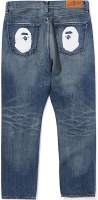 Bape A BATHING APE SS24 男女印花鈕扣圖案牛仔褲. 0ZXJNM150006M Lookbook Bape A BATHING APE SS24 男女印花鈕扣圖案牛仔褲. 0ZXJNM150006M