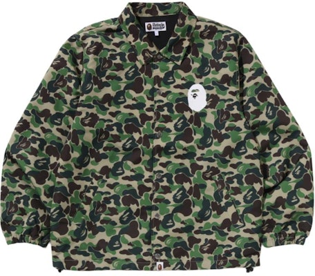 Bape A BATHING APE SS25 Jaket Longgar Camo ABC dengan Cetakan Kepala Ape Lelaki. 1L30-140-010 Details for Bape A BATHING APE SS25 Jaket Longgar Camo ABC dengan Cetakan Kepala Ape Lelaki. 1L30-140-010