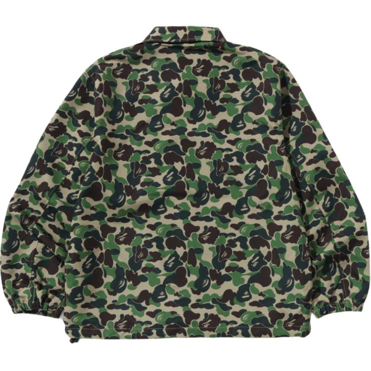Sizing Bape A BATHING APE SS25 Jaket Longgar Camo ABC dengan Cetakan Kepala Ape Lelaki. 1L30-140-010