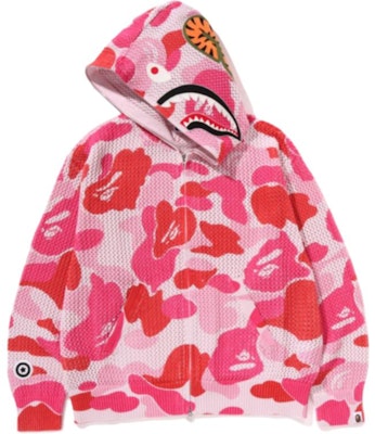 베이프 어 베이씽 에이프 SS25 ABC 카모 샤크 패치 풀짚 후드 캐주얼 핏. 0ZXSWM115306O 1