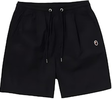 Bape A BATHING APE SS25 Logo Patch Loose Fit Casual Shorts Mens. 1l30-153-301 Bape A BATHING APE SS25 Logo Patch Loose Fit Casual Shorts Mens. 1l30-153-301