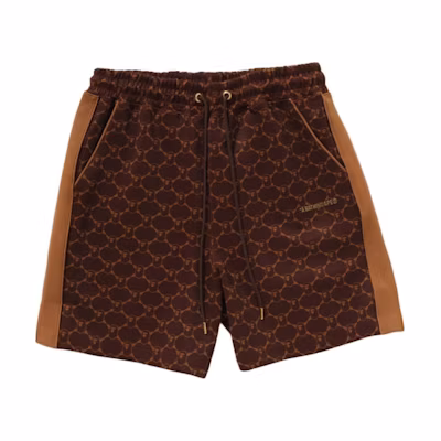 Bape A BATHING APE SS25 Metallic Logo Side-Zip Printed Relaxed Fit Shorts. 1L30-153-320