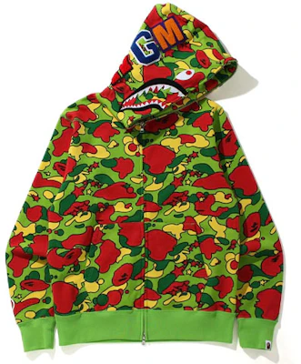 Bape A BATHING APE Sta Camo Shark Zip Hoodie Sweatshirt Kamuflase. 1H80-115-004 Buy Bape A BATHING APE Sta Camo Shark Zip Hoodie Sweatshirt Kamuflase. 1H80-115-004