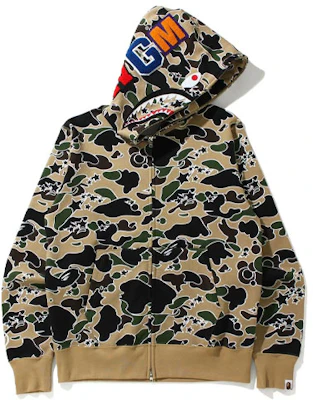Bape A BATHING APE Sta Camo Shark Zip Hoodie Sweatshirt Kamuflase. 1H80-115-004 Order Bape A BATHING APE Sta Camo Shark Zip Hoodie Sweatshirt Kamuflase. 1H80-115-004